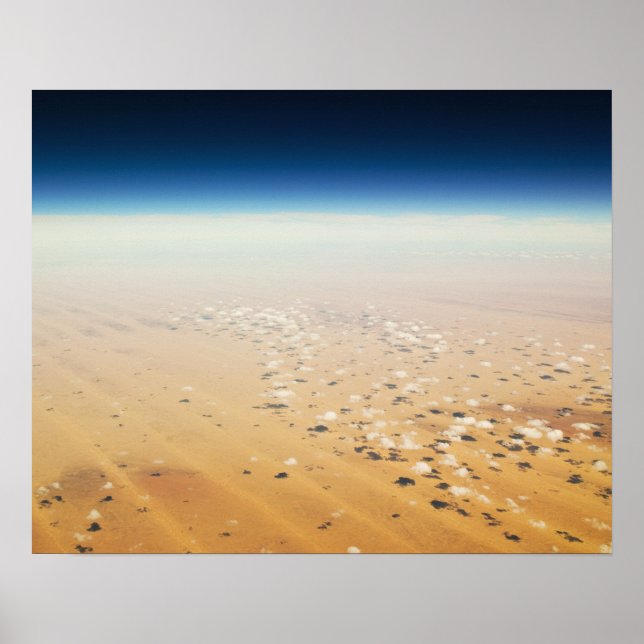 Aerial view of a desert poster (Front)