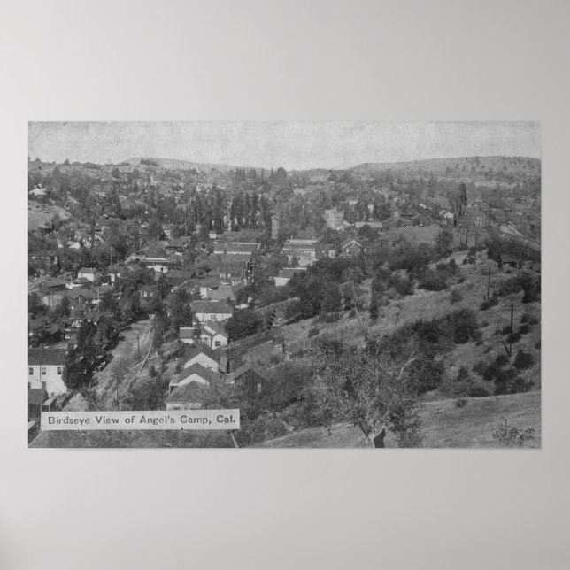 Aerial View of Angels CampAngels Camp, CA Poster (Front)