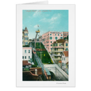 Aerial View of Angels Flight Trolley