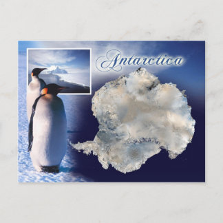 Aerial view of Antarctica Postcard