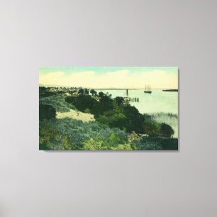 Aerial View of Antioch and San Joaquin River Canvas Print