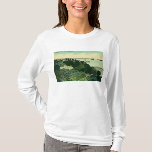 Aerial View of Antioch and San Joaquin River T-Shirt (Front)
