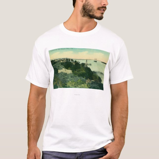 Aerial View of Antioch and San Joaquin River T-Shirt (Front)