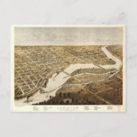 Aerial View of Appleton, Wisconsin (1867)