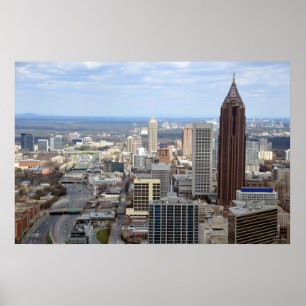 Aerial View of Atlanta, Georgia Poster