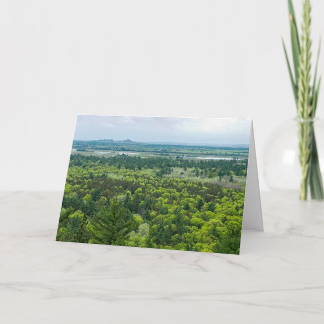 Aerial View of Black River State Forest Card (Front)