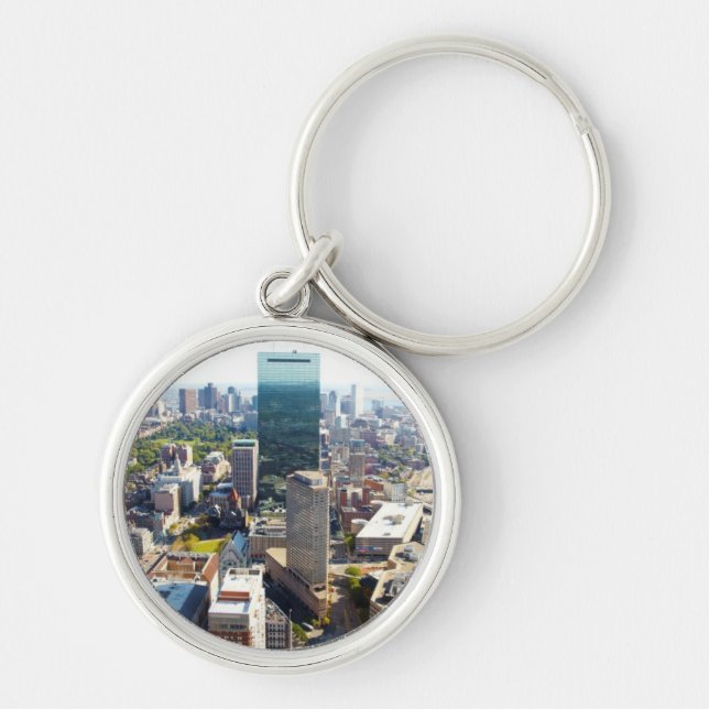 Aerial view of Boston 2 Key Ring (Front)