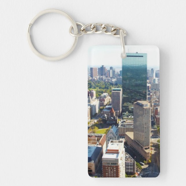 Aerial view of Boston 2 Key Ring (Front)