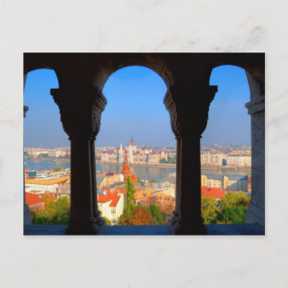 Aerial View of Budapest, Hungary Postcard