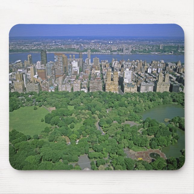 Aerial view of Central Park and the west side Mouse Pad (Front)