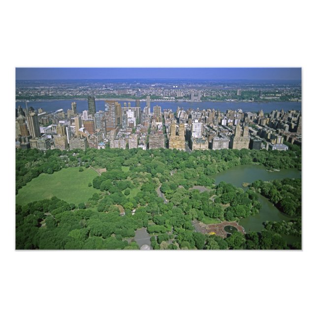 Aerial view of Central Park and the west side Photo Print (Front)