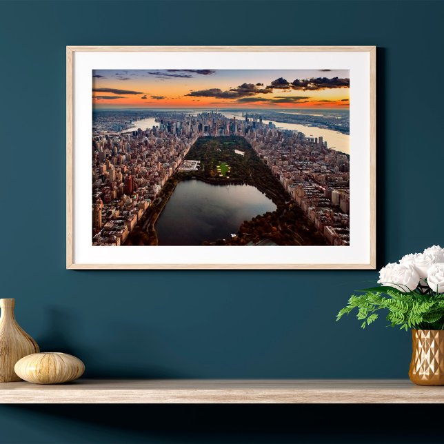 Aerial View of Central Park at Sunset Poster (Creator Uploaded)