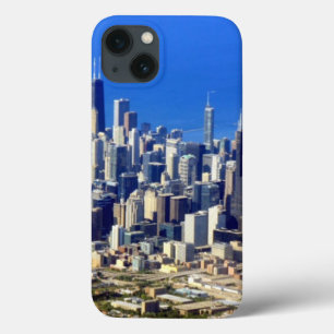 Aerial view of Chicago Downtown with Lake iPhone 13 Case