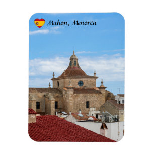 Aerial view of Church of Carmen - Mahon, Menorca Magnet