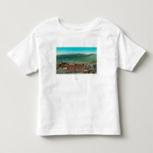 Aerial View of City and Highland Mountain Toddler T-Shirt