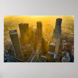 AERIAL VIEW OF CITY BUILDINGS DURING DAYTIME POSTER