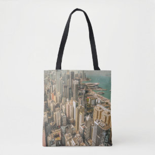 AERIAL VIEW OF CITY BUILDINGS TOTE BAG