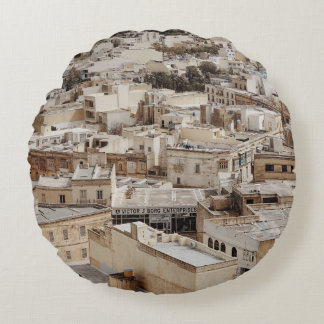 AERIAL VIEW OF CITY DURING DAYTIME ROUND CUSHION
