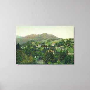 Aerial View of City, Mt Tamalpais Canvas Print