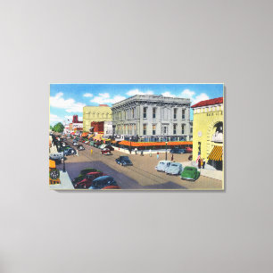Aerial View of D Street Canvas Print