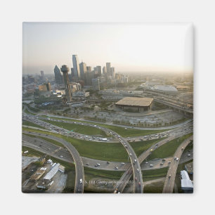 Aerial view of downtown Dallas, Texas Magnet