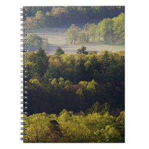 Aerial view of forest in Cades Cove, Great Smoky Notebook