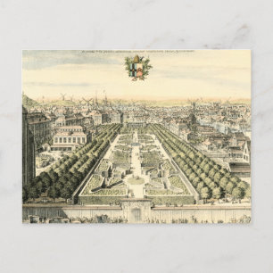 Aerial View of Formal Garden by Eric Dahlbergh Postcard