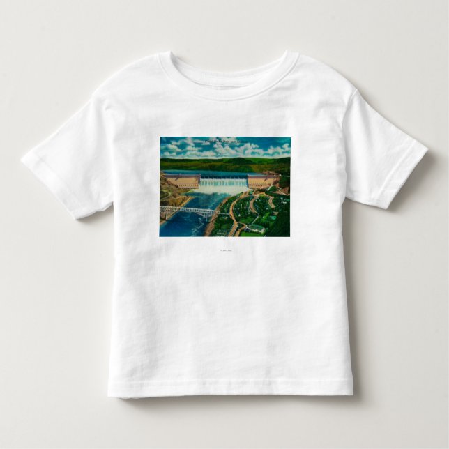 Aerial View of Grand Coulee Dam Toddler T-Shirt (Front)