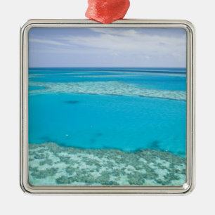 Aerial view of Great Barrier Reef by Metal Tree Decoration