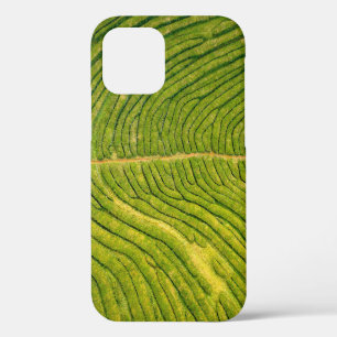 Aerial view of green open field iPhone 12 case