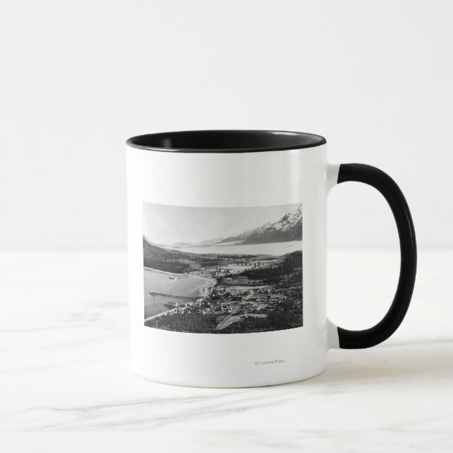 Aerial view of Haines, Alaska location of Mug (Right)