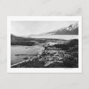 Aerial view of Haines, Alaska location of Postcard