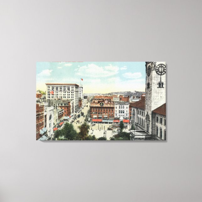 Aerial View of Harrington Corner Canvas Print (Front)