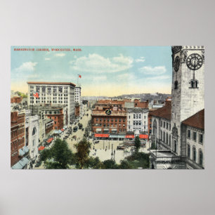 Aerial View of Harrington Corner Poster