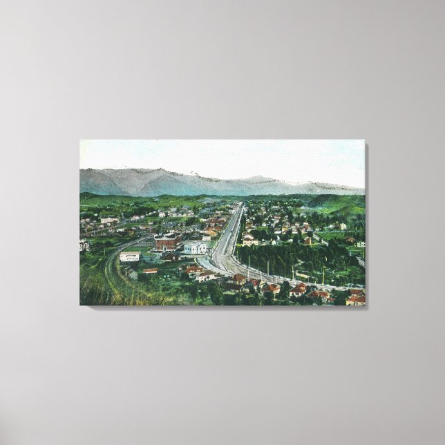 Aerial View of Highland Park Canvas Print (Front)
