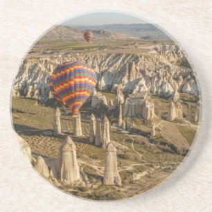 Aerial View Of Hot Air Balloons, Cappadocia 2 Coaster