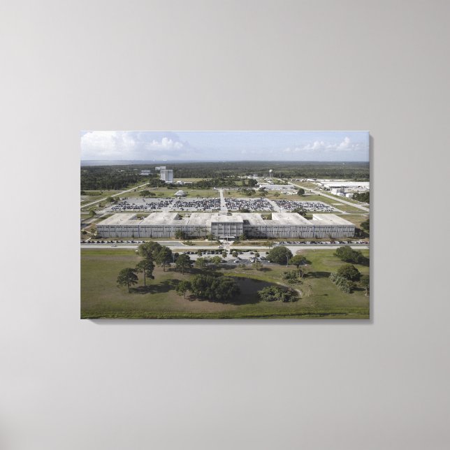 Aerial view of Kennedy Space Centre Canvas Print (Front)