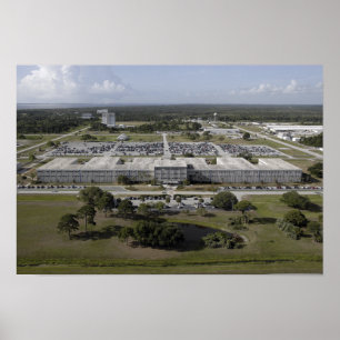 Aerial view of Kennedy Space Centre Poster