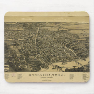 Aerial View Of Knoxville Tennessee from 1886 Mouse Pad