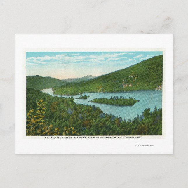 Aerial View of Lake Postcard (Front)