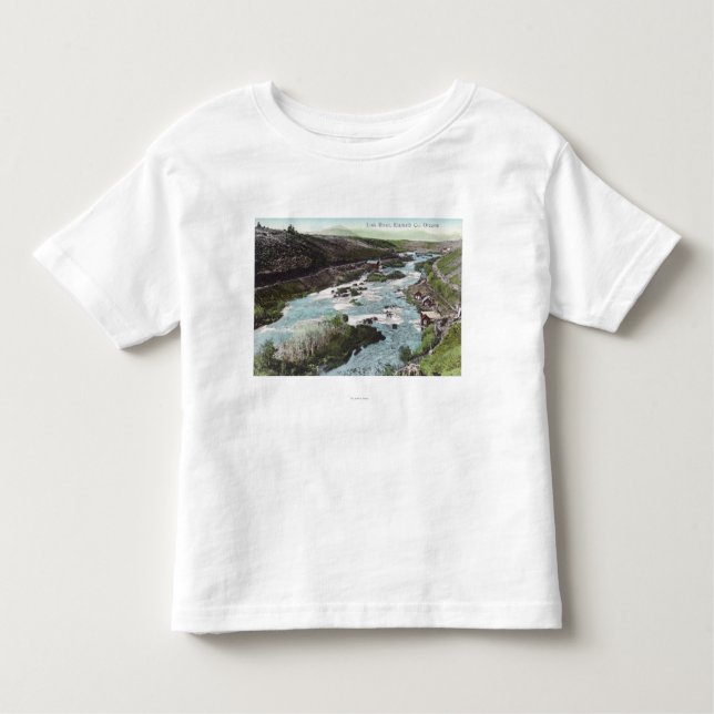 Aerial View of Link RiverKlamath County, OR Toddler T-Shirt (Front)