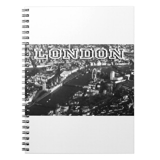 Aerial view of London Spiral Notebook (Front)