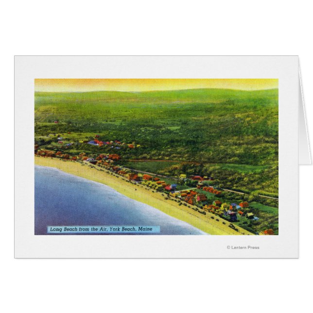 Aerial View of Long Beach at York Beach (Front Horizontal)