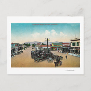 Aerial View of Lower Main StreetPetaluma, CA Postcard