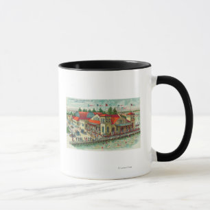 Aerial View of Luna Park Caf� and Natatorium Mug