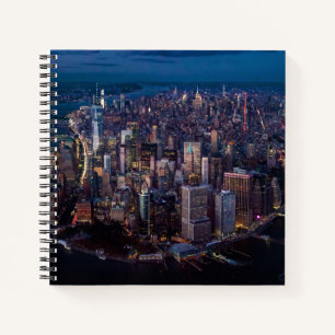 Aerial View of Manhattan Notebook
