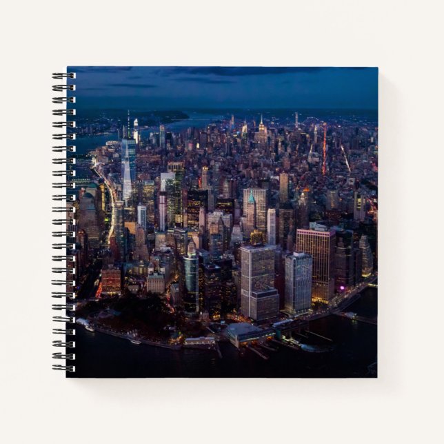 Aerial View of Manhattan Notebook (Front)