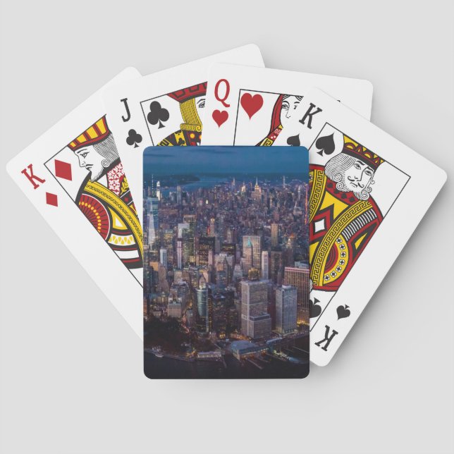 Aerial View of Manhattan Playing Cards (Back)
