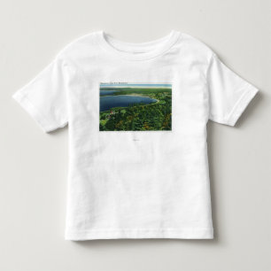 Aerial View of Massabesic Lake near City Toddler T-Shirt