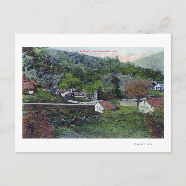 Aerial View of McCray'sCloverdale, CA Postcard (Front)